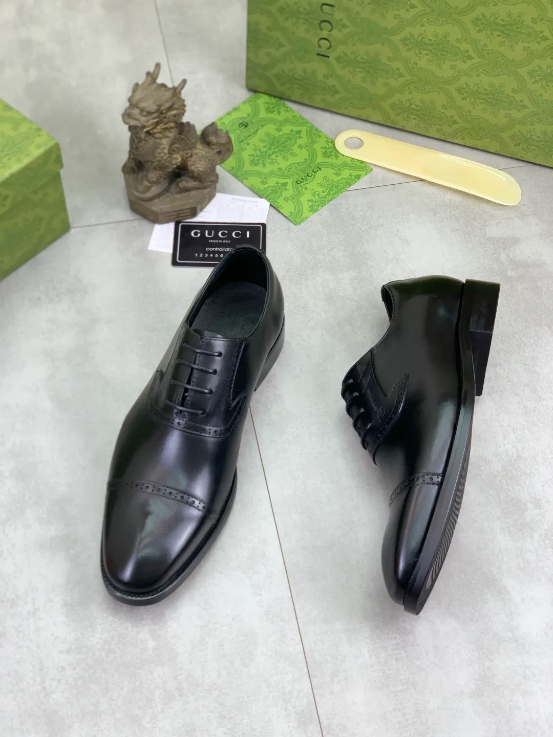 Men's Men's Shoes 💰P560 [New Style] 💰💎💎💎 [Gucci] GUCCI high-end men's formal business leather shoes, original order 1:1! Original imported high-end calfskin, original metal buckle, imported first-layer pigskin lining for feet, original high-end outsole, men's shoe size: 38-44